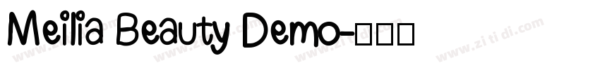 Meilia Beauty Demo字体转换